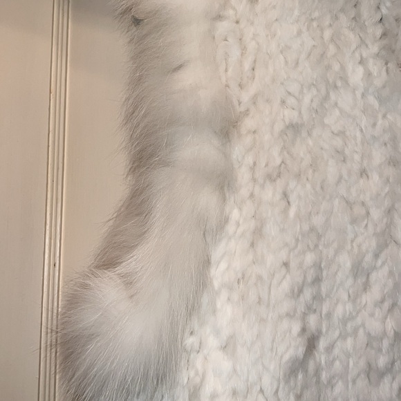 Belle Fare Vintage rabbit fox fur vest - Picture 7 of 11
